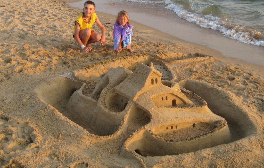 Photo de sable du château de sable
