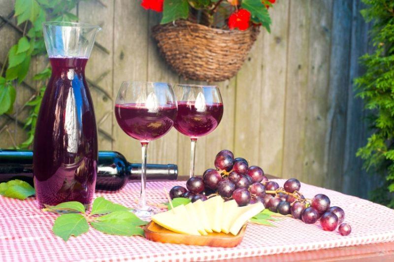 Photo de vin de raisin fait maison